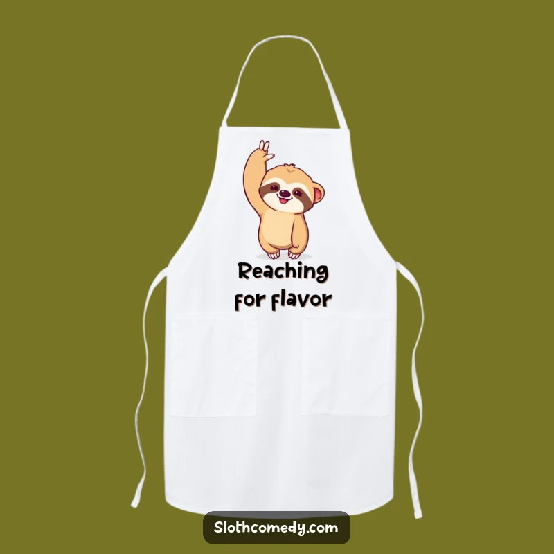 Funny Kawaii Sloth Apron - Dramatic Stretch Chef's Companion, Hilarious Funny Gift
