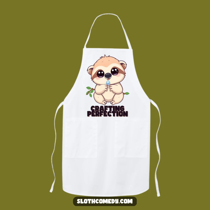 Magical Sloth Apron - Sparkling Eyes Sloth Gear for Enchanted Cooking