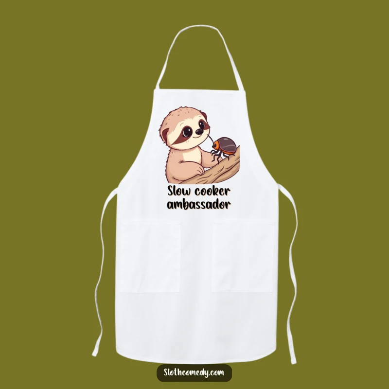 Funny Sloth Wonder Apron: Cook with Charm in This Hilarious Gift for Kitchen Maestros