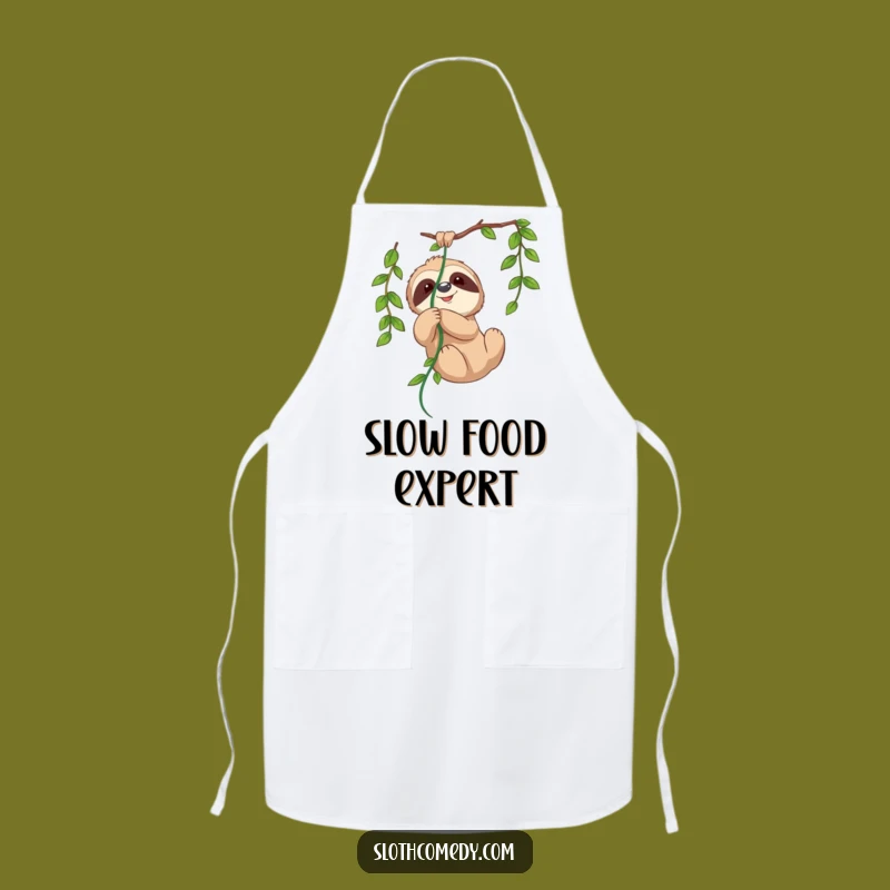 Funny Sloth Vine Apron - Playful Tangled Sloth Gear for Kitchen Fun