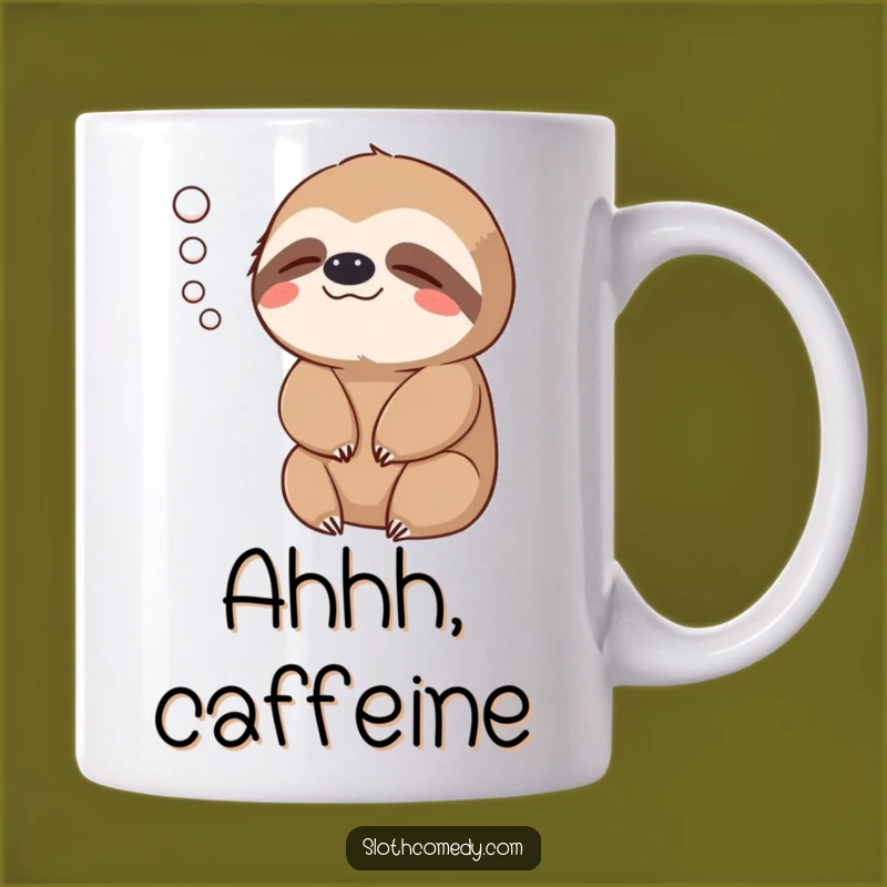 Funny Sloth Exhale Mug - Relaxed Breath Design, Perfect Funny Gift for Stress Relief