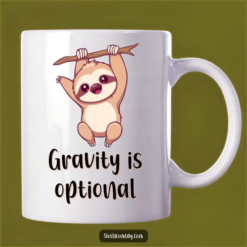 Funny Kawaii Sloth Upside Down Mug: Quirky Fun, Perfect Funny Gift!