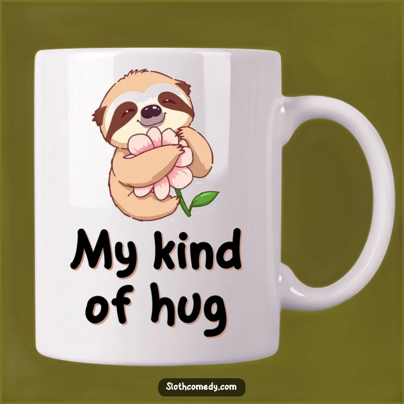 Funny Sloth Flower Hug Mug: A Hilarious Gift for Nature Lovers Who Adore Pure Delight