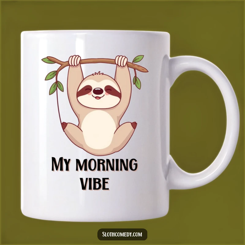 Funny Sloth Sigh Mug: Embrace Relaxation with this Comedic, Cozy Gift