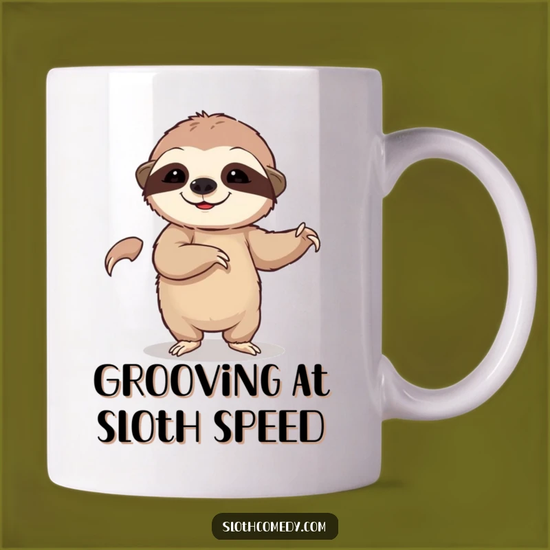 Funny Sloth Dance Mug: Hilarious Gift for Anyone Who Loves to Groove Slowly and Awkwardly