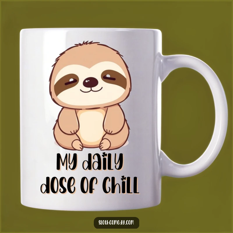 Funny Kawaii Sloth Sigh Mug - Perfect Relaxing Gift for Slow Living Fans