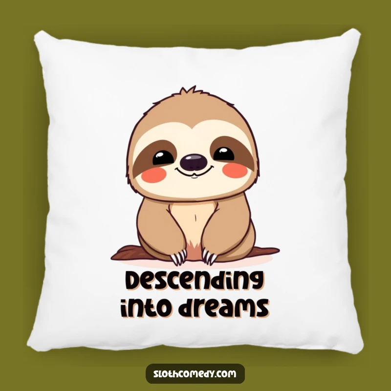 Funny Sloth Slow Descent Pillow - Soft Comfort with a Relaxed Sloth Design