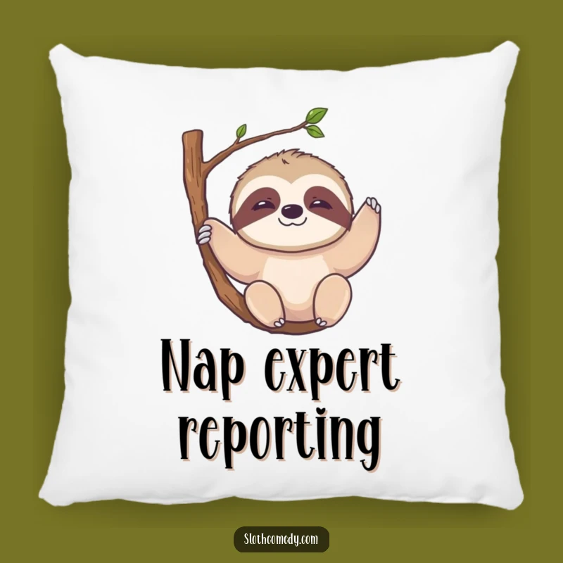 Funny Kawaii Sloth Pillow - Slow Smile Cushion, Adorable Relaxed Funny Gift