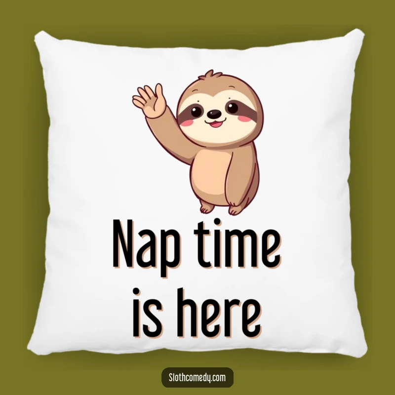 Funny Sloth Wave Pillow: Snuggle Up with This Hilarious Comforting Slow Greeting