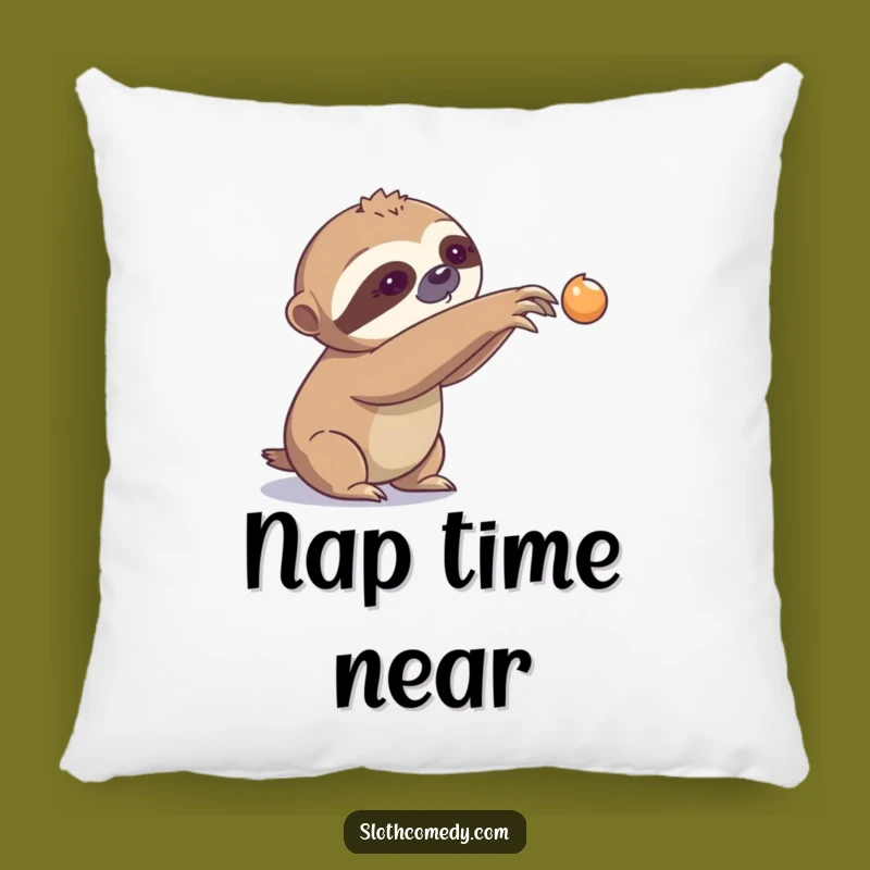 Funny Sloth Slow Reach Pillow - Soft Comfort with a Humorous Sloth Design