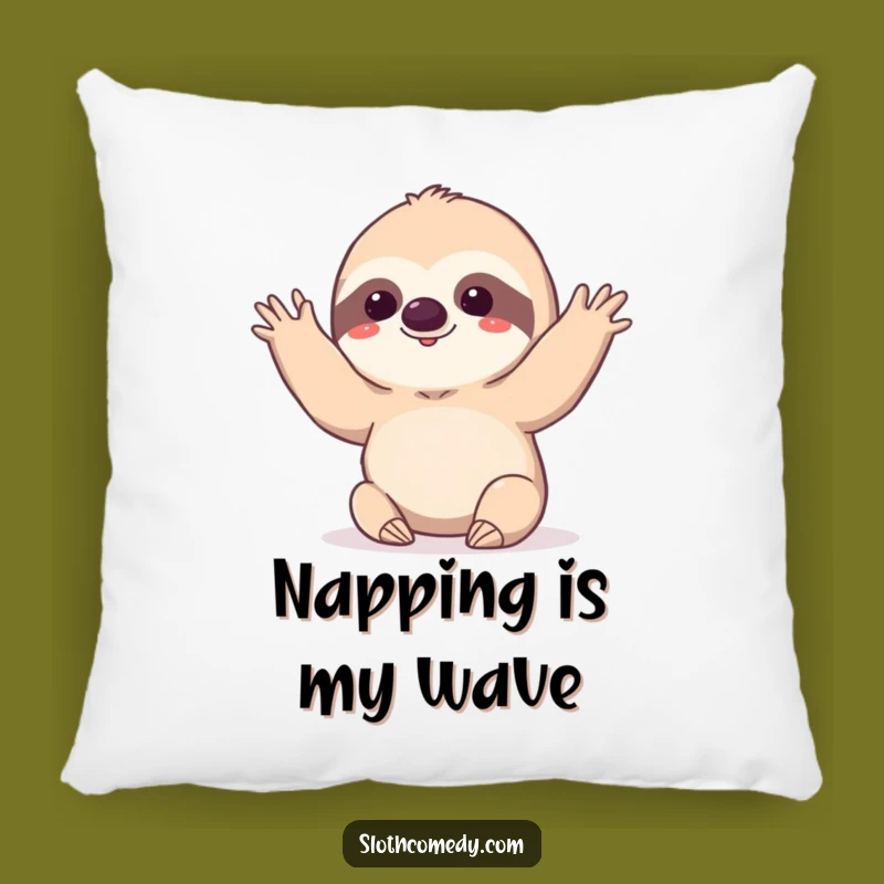 Funny Slow Wave Sloth Pillow: Deliberate Kawaii Sloth Cushion for Humorous Comfort