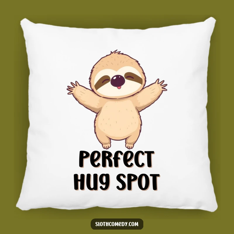 Funny Sloth Hug Pillow - Soft Comfort with a Welcoming Sloth Design