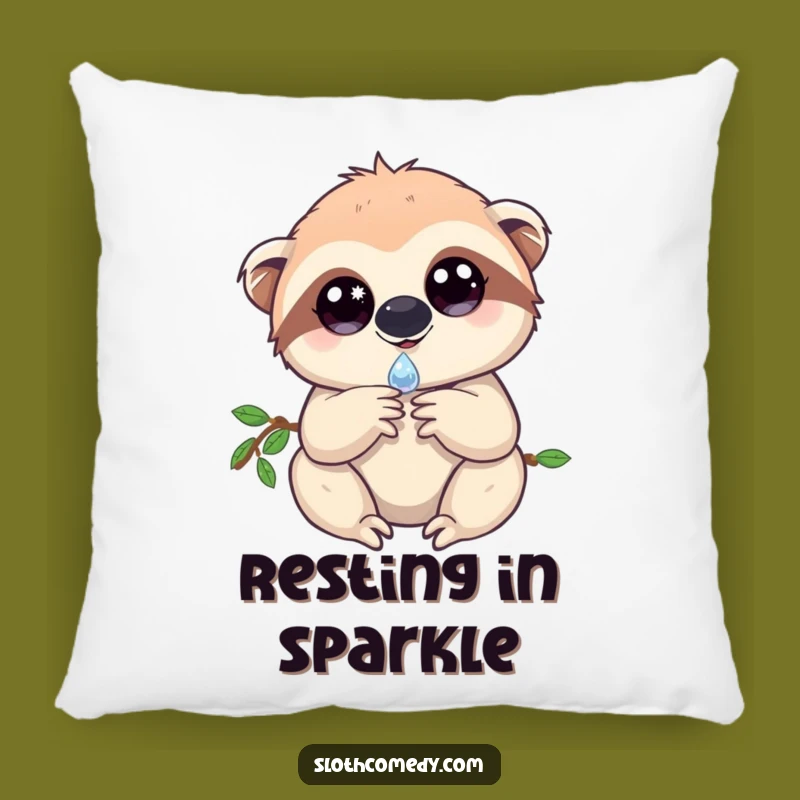 Magical Sloth Pillow - Soft Sparkling Eyes Sloth Cushion for Dreamy Comfort