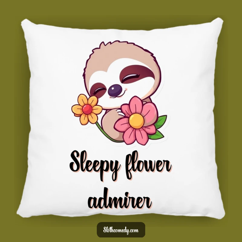 Funny Sloth Wink Pillow: Cozy Sleepy Companion - Comforting Gift