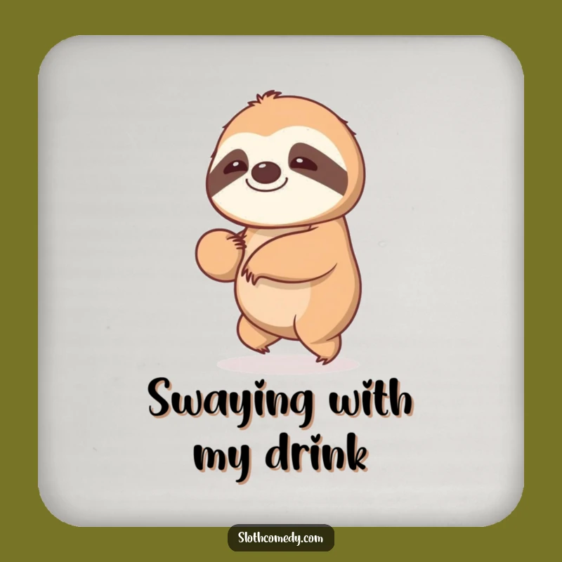 Funny Kawaii Sloth Coaster - Protect Surfaces with a Sloth's Gentle Sway