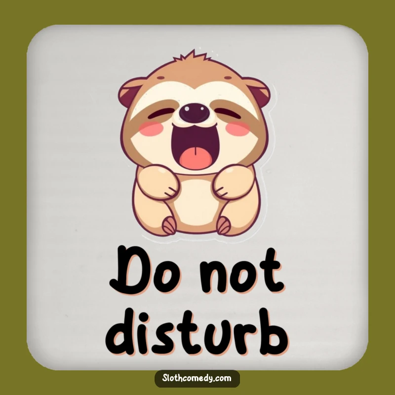 Funny Kawaii Sloth Coasters: Protect Surfaces with Sleepy Style