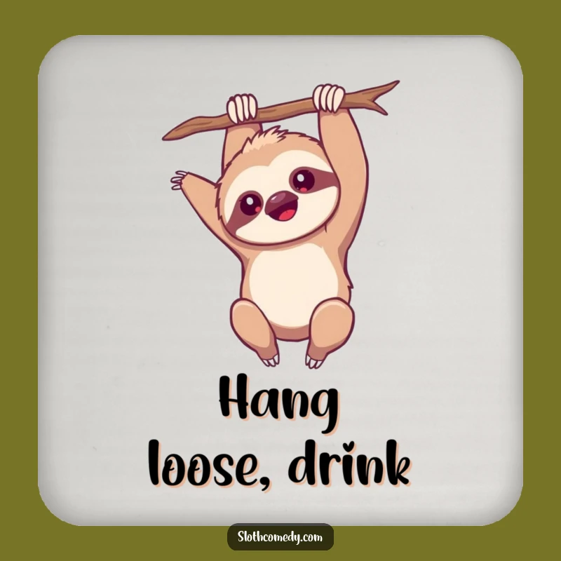 Funny Kawaii Sloth Upside Down Coaster: Protect Surfaces with Playfulness, Cute Funny Gift!