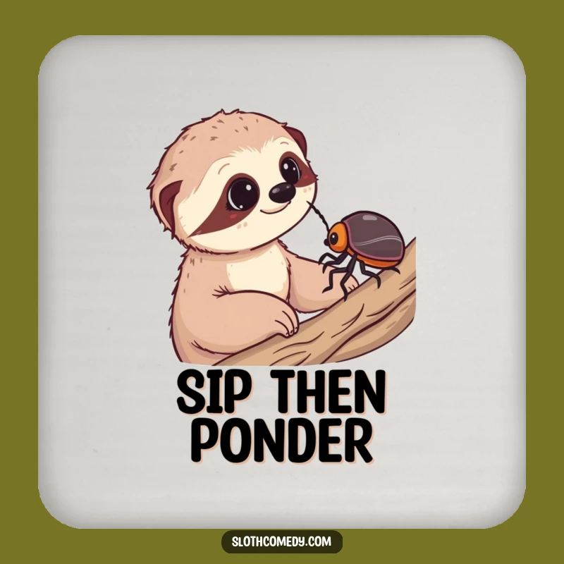 Funny Sloth Wonder Drink Coaster: Protect Surfaces with This Hilarious Tabletop Accessory