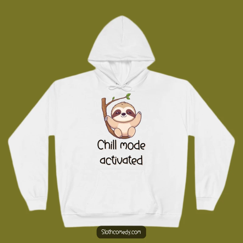 Funny Kawaii Sloth Hoodie - Cozy Hanging Character Sweatshirt, Ideal Relaxed Funny Gift