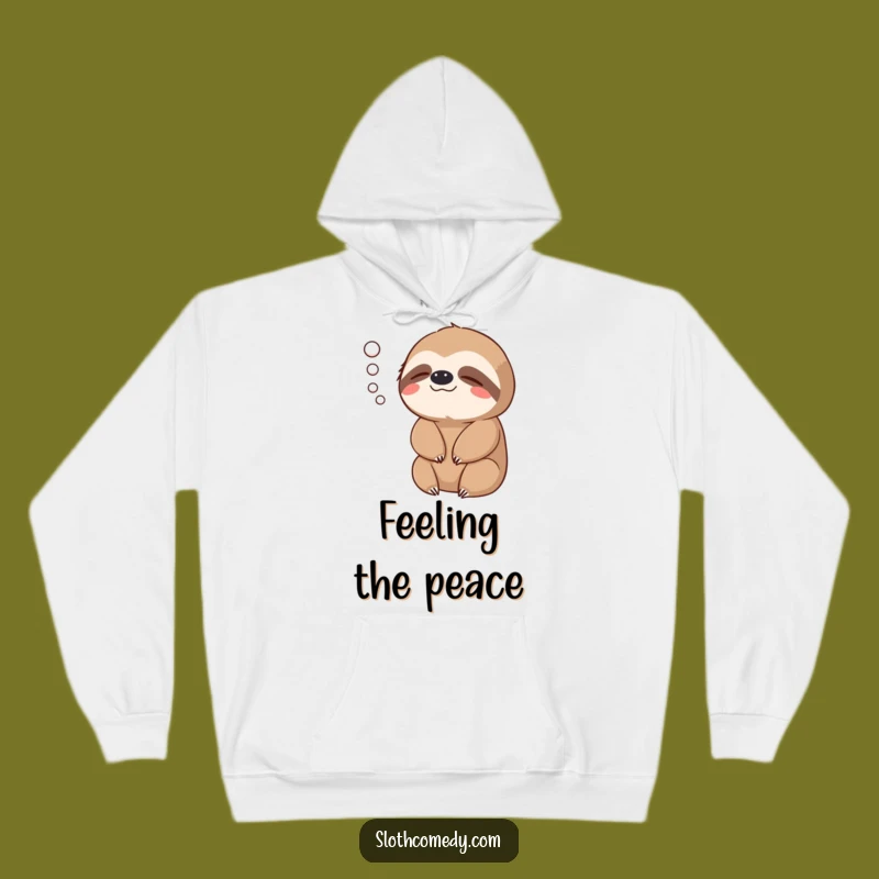 Cozy Funny Sloth Exhale Hoodie - Relaxed Comfort, Perfect Funny Gift