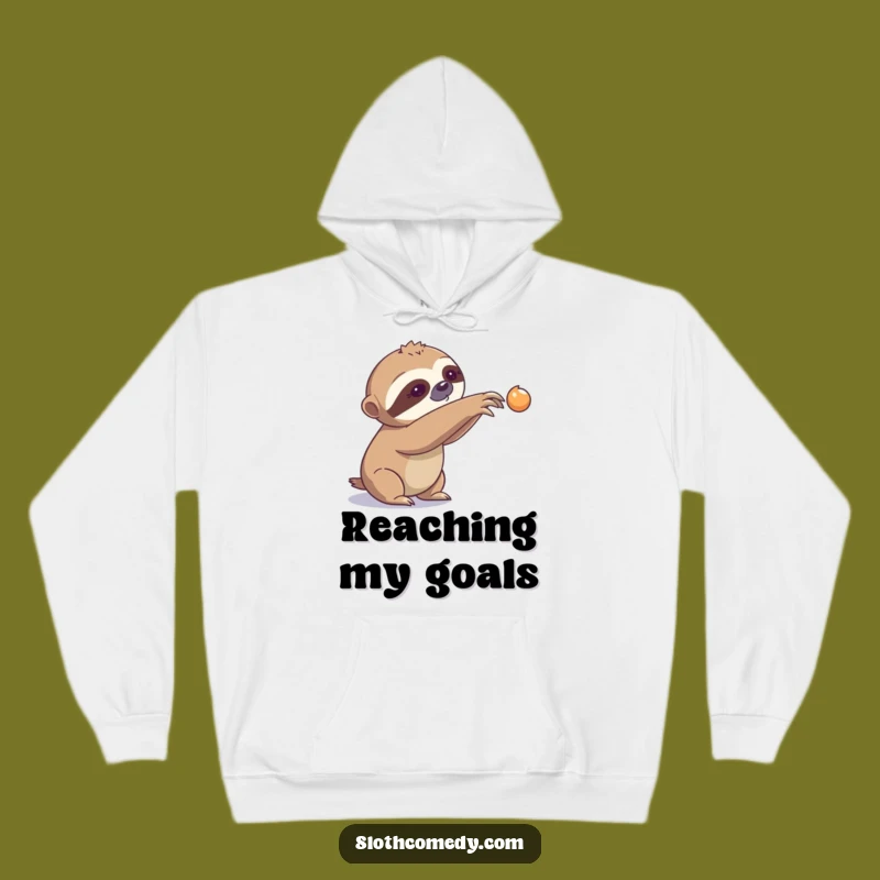 Cozy Funny Sloth Slow Reach Hoodie - Warm & Humorous, Perfect Funny Gift