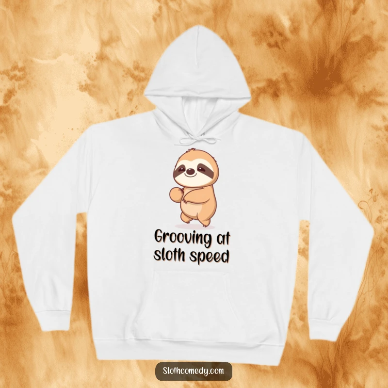 Funny Kawaii Sloth Hoodie: A sloth sways gently, offering cozy comfort and humorous relaxation.