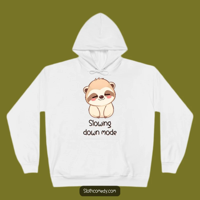 Funny Kawaii Sloth Wink Hoodie: Cozy & Calm, Amazing Funny Gift!