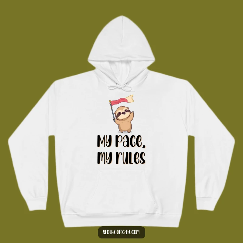 Funny Sloth Flag Hoodie: Cozy Comfort with a Slow Pace, Great Funny Gift
