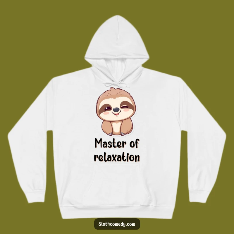 Funny Sloth Hoodie - Cozy Slow Blink Smile Sweatshirt, Hilarious Gift