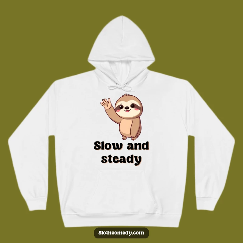 Funny Sloth Wave Hoodie: Stay Cozy and Happy with This Hilarious Slow-Motion Greeting