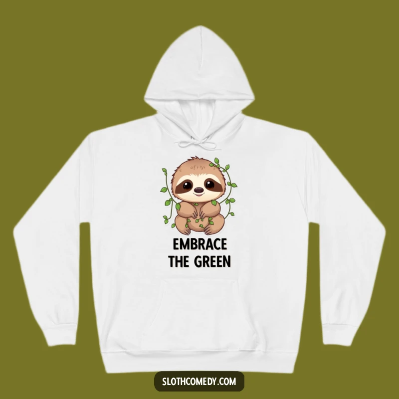 Funny Vine Sloth Hoodie: Cozy Nature Vibes - Perfect Funny Gift