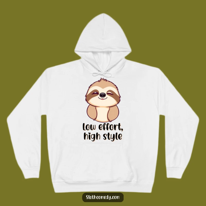 Funny Sloth Wink Hoodie: Stay Cozy and Comedic with this Playful Sweatshirt