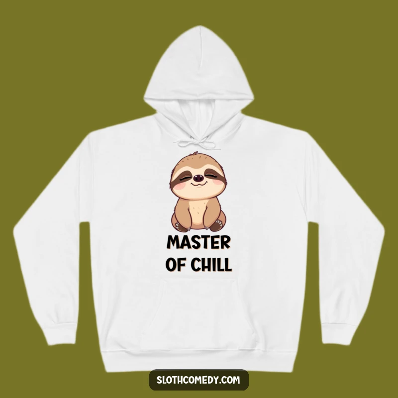Funny Slow Blink Sloth Hoodie: Cozy Up in Contentment - Perfect Funny Gift
