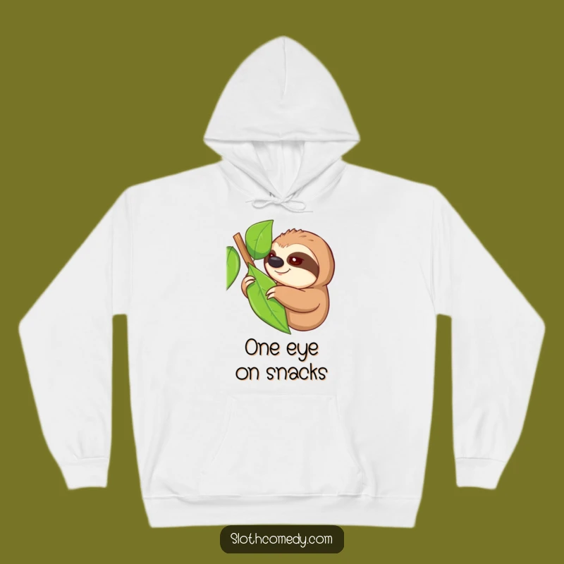 Funny Reaching Sloth Hoodie: Cozy Up with Determination, a Warm Funny Gift