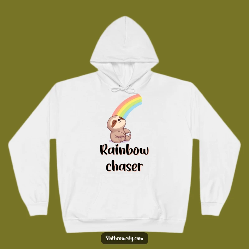 Funny Sloth Rainbow Hoodie: Stay Cozy and Hopeful with This Hilarious Dreamer Design