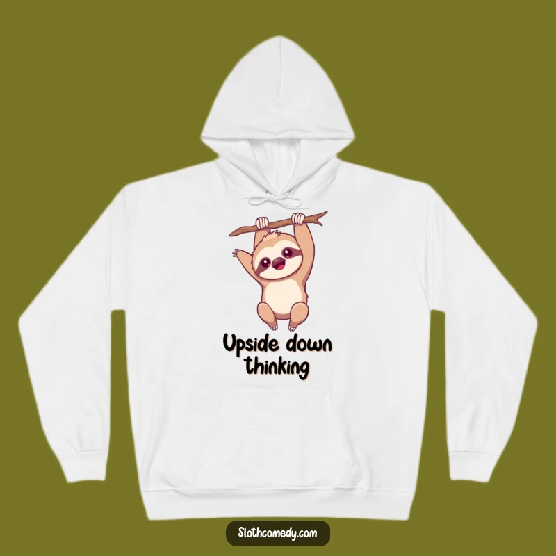 Funny Kawaii Sloth Upside Down Hoodie: Cozy & Quirky, Amazing Funny Gift!