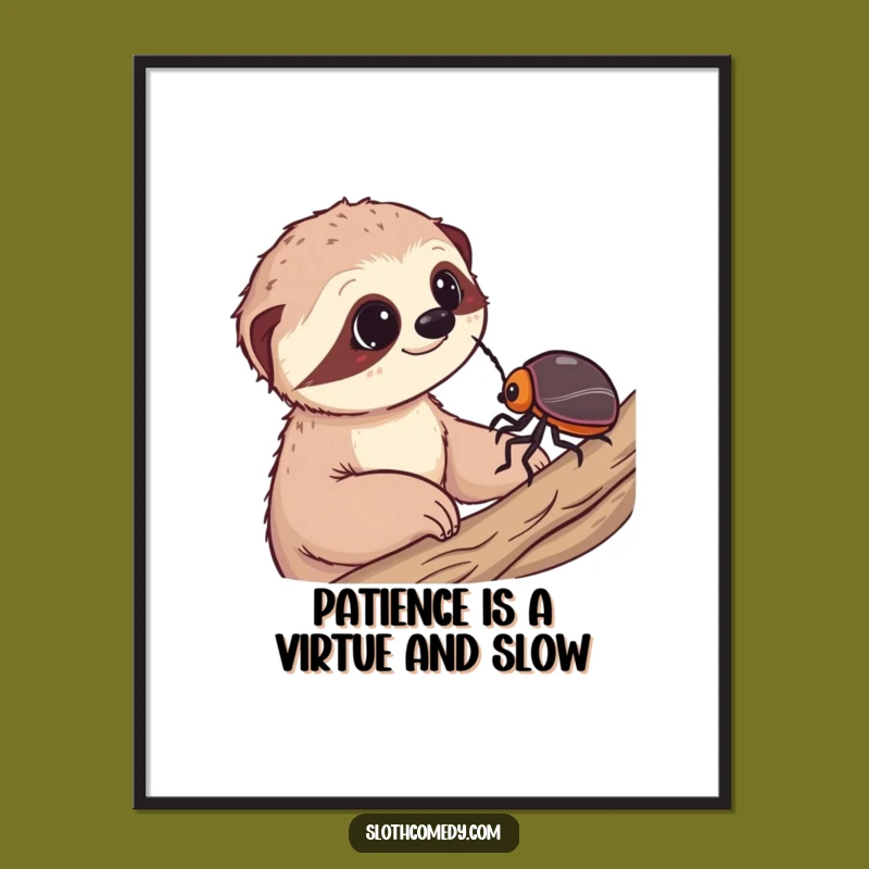 Free Printable Wall Art: Wonder Sloth, Funny Downloadable Decor for a Slow & Inspired Home