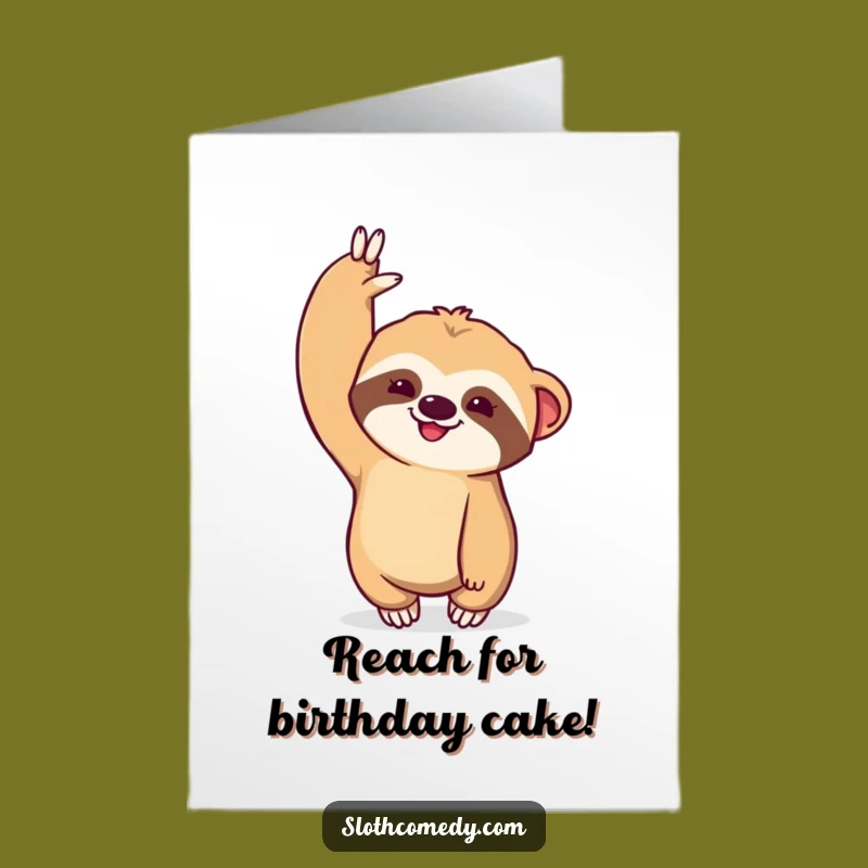 Free Printable Birthday Card: Dramatic Sloth Stretch, Hilarious Kawaii, Downloadable Gift!