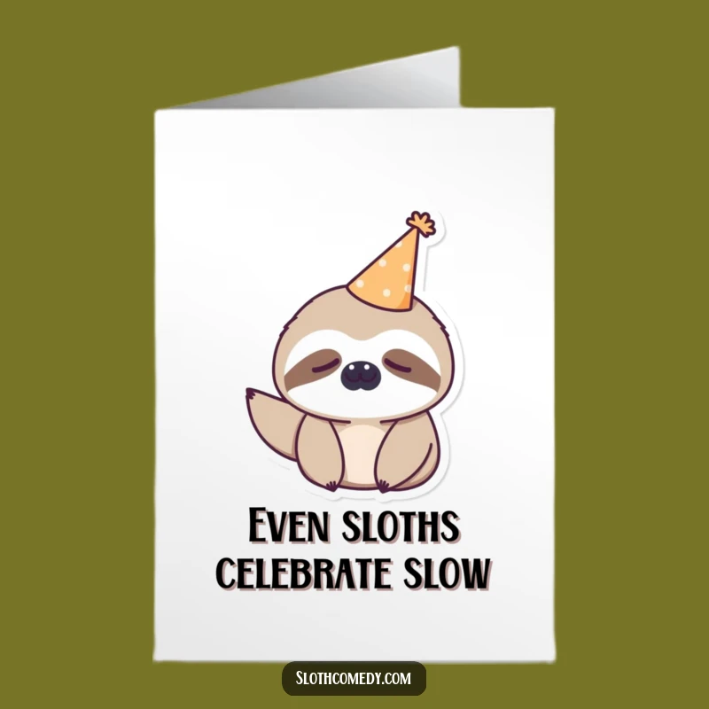 Free Printable Congrats Card: Sleepy Sloth Cheers, Humorous DIY Downloadable Gift