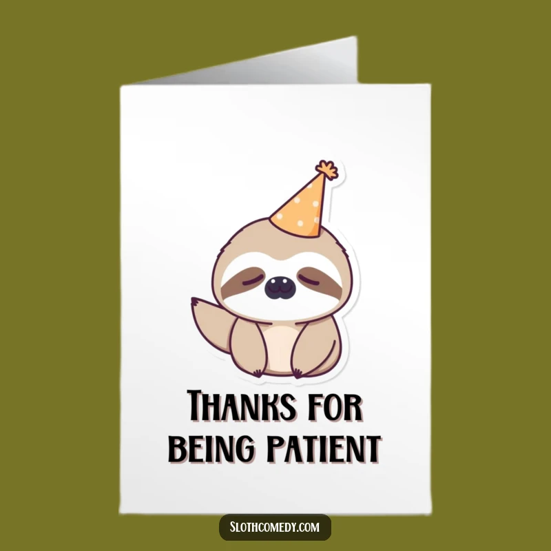 Free Printable Thank You Card: Sleepy Sloth's Gratitude, Hilarious DIY Downloadable Gift