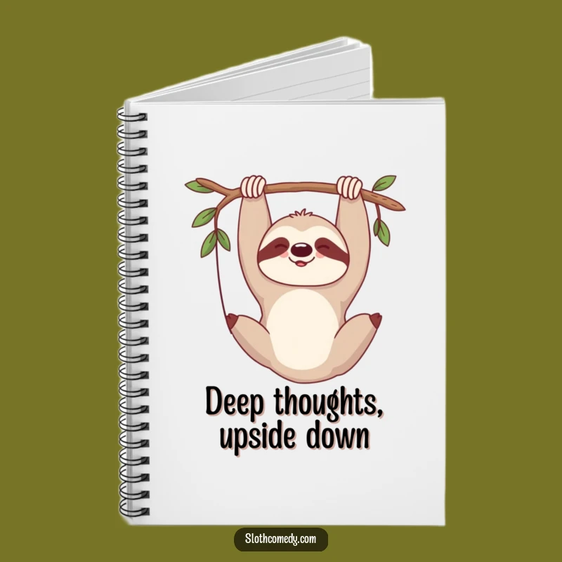 Funny Sloth Sigh Notebook: Jot Down Thoughts with Comedic Ease, Relaxing Gift