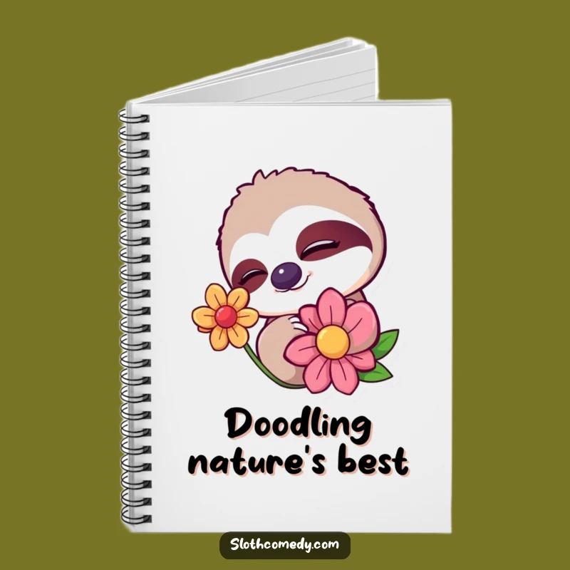 Funny Sloth Wink Notebook: Jot Down Gentle Thoughts - Creative Gift