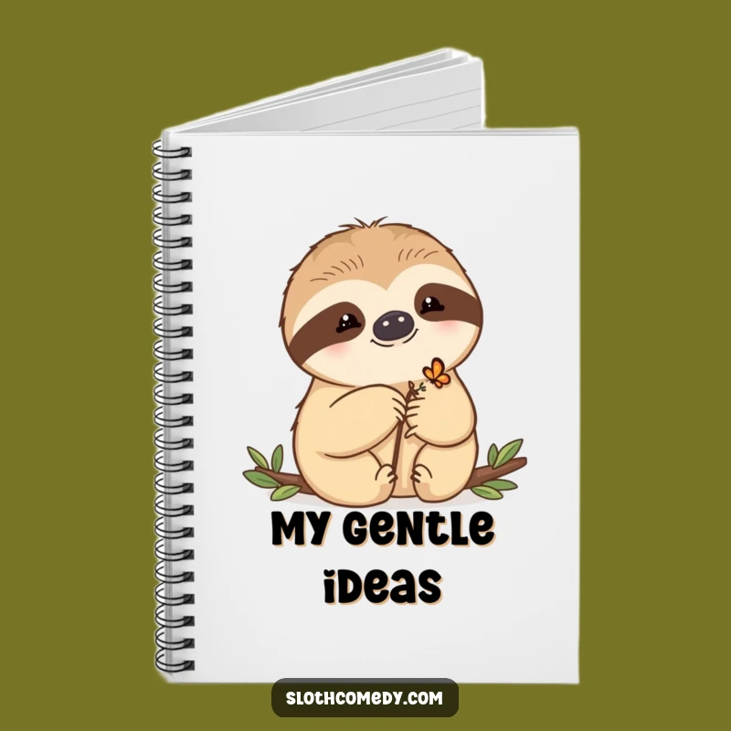 Funny Butterfly Sloth Notebook: Kawaii Journal, Ideal Funny Gift