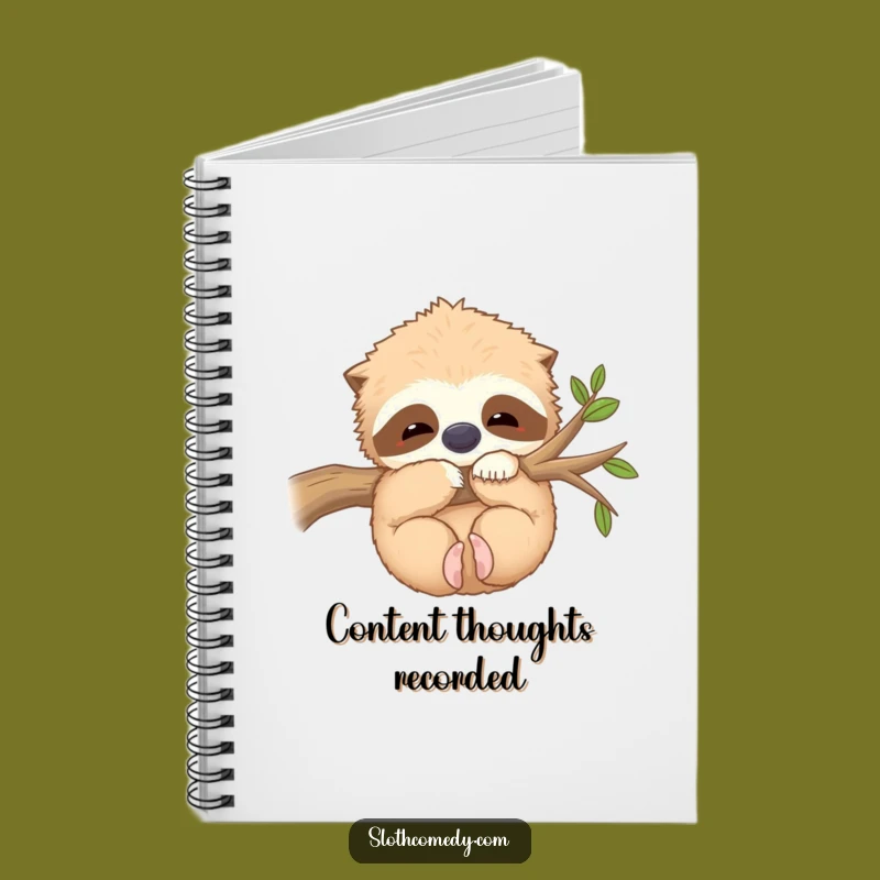 Funny Kawaii Sloth Hug Notebook: Jot Down Cozy Thoughts, Creative Funny Gift!