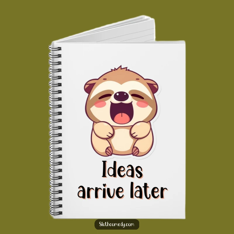 Funny Kawaii Sloth Notebook: Jot Down Thoughts with Sleepy Wit