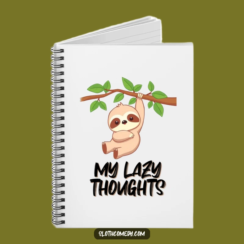 Funny Kawaii Sloth Notebook - Peaceful Sloth Journal, Cute & Hilarious Gift