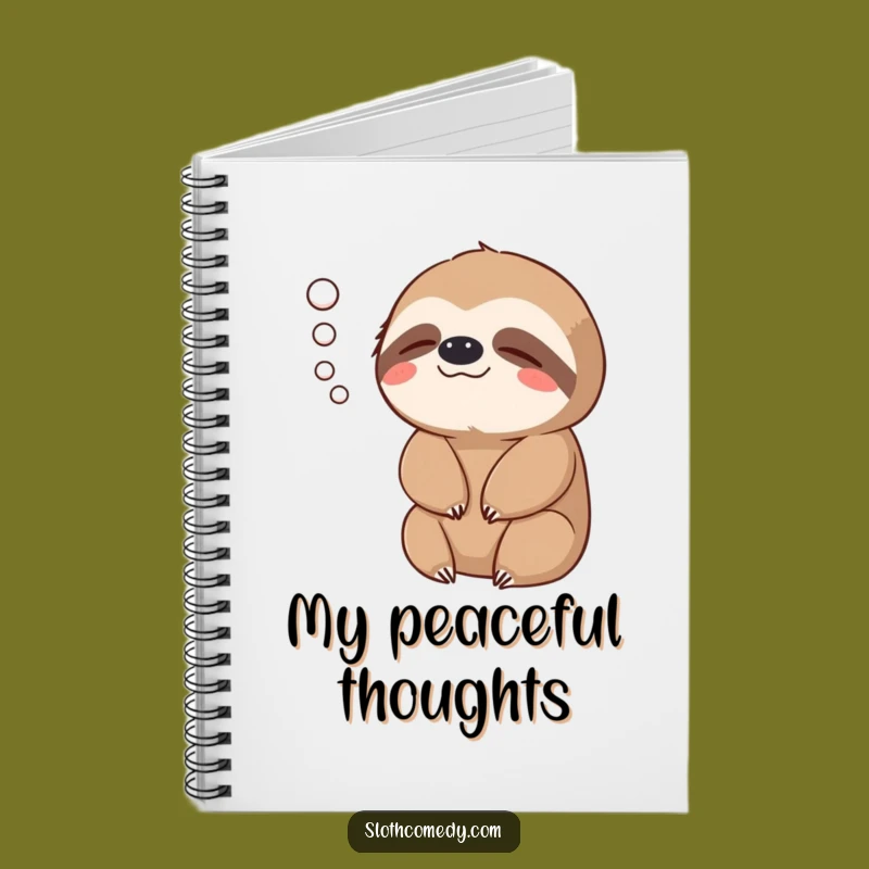 Funny Sloth Exhale Notebook - Journal Your Thoughts with Peaceful Style