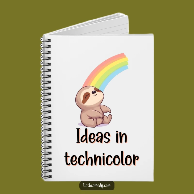 Funny Sloth Rainbow Notebook: Jot Down Dreams with This Hilarious Hopeful Journal