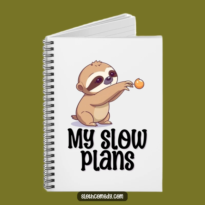 Funny Sloth Slow Reach Notebook - Journal Your Thoughts at Leisurely Speed