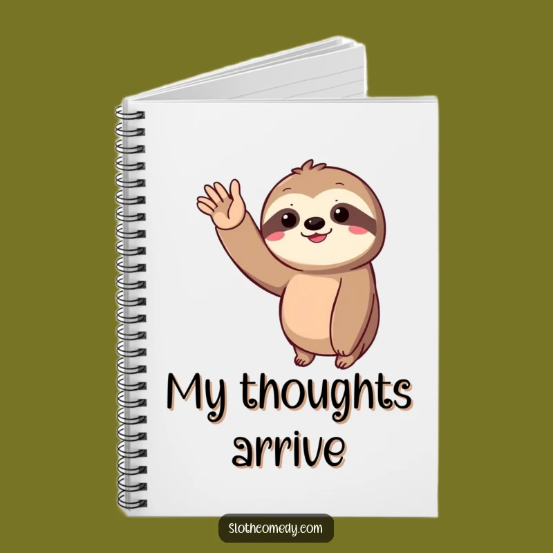 Funny Sloth Wave Notebook: Jot Down Ideas with This Hilarious Slow-Paced Greeting Journal